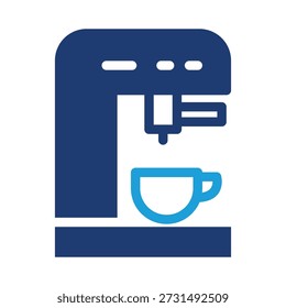 Cafetera de color icono de diseño de Vector bueno para el Web o App móvil