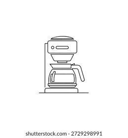 "Ícone da linha de aparelhos de café."