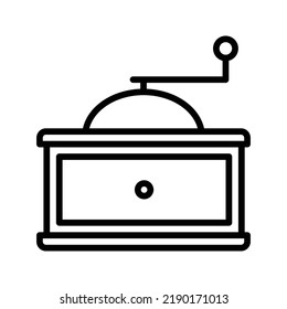 coffee maker black outline vector