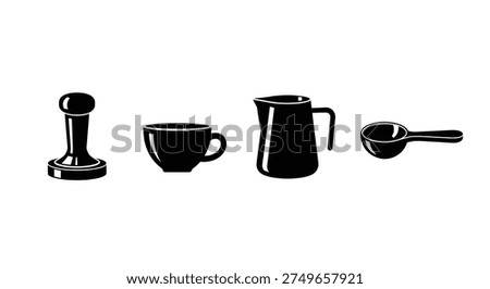 Coffee maker brewing equipment set