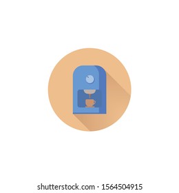 coffee maker colorful vector flat icon. coffee maker colorful vector flat icon. coffee maker colorful vector flat icon. 