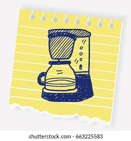 coffee maker doodle