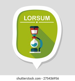 coffee maker flat icon with long shadow,eps10