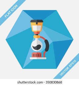 coffee maker flat icon with long shadow,eps10