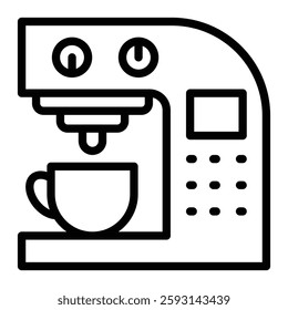 Coffee Maker Glyph Icon Design For Personal nad Commercial Use