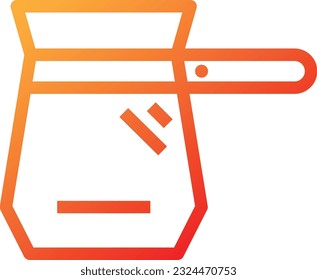 Coffee Maker Gradient Icon - Single Icon, Vector