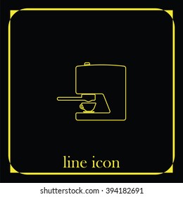 Coffee maker icon. 