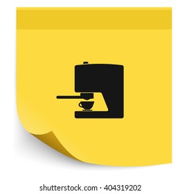 Coffee maker icon. 