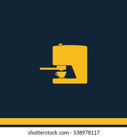 Coffee maker icon. 