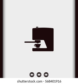 Coffee maker icon. 