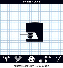 Coffee maker icon. 