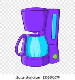 Coffee maker icon in cartoon style isolated on background for any web design 