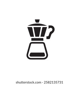 Coffee maker icon design  on white background