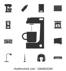 coffee maker icon. Detailed set of household items icons. Premium quality graphic design. One of the collection icons for websites, web design, mobile app on white background