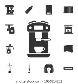 coffee maker icon. Detailed set of household items icons. Premium quality graphic design. One of the collection icons for websites, web design, mobile app on white background