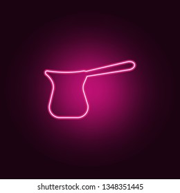 coffee maker icon. Elements of Bar in neon style icons. Simple icon for websites, web design, mobile app, info graphics