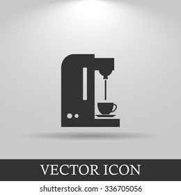 Coffee maker icon. Flat design style eps 10