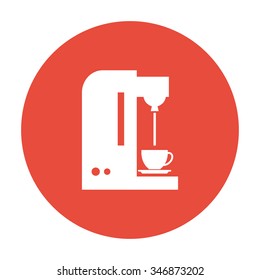 Coffee maker icon. Flat design style eps 10