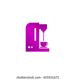 Coffee maker icon. Flat design style eps 10