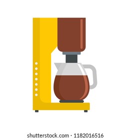 Coffee maker icon. Flat illustration of coffee maker vector icon for web design