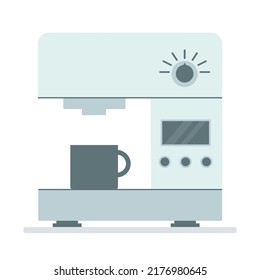 Coffee maker icon. Flat style. Vector illustration.