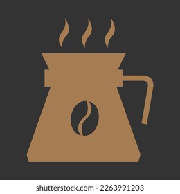 Coffee maker icon. Flat style eps 10 vector illustration for coffee food and beverages design element