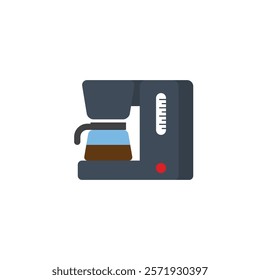 Coffee maker icon flat vector design