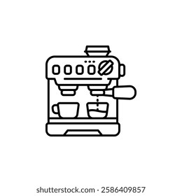 coffee maker icon. home appliance icon line style. perfect use for logo, presentation, website, and more. modern icon design outline style