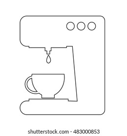 coffee maker icon illustration design