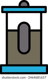 a coffee maker icon illustration in line style