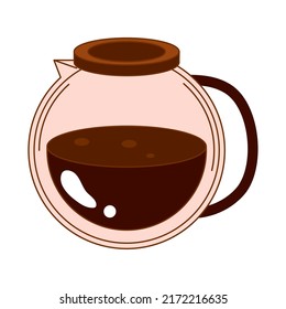 coffee maker icon isolated flat