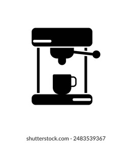 coffee maker icon, isolated glyph icon theme workspace