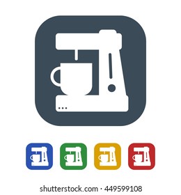 Coffee maker Icon Isolated on White Background.vector illustration icon