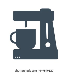 Coffee maker Icon Isolated on White Background.vector illustration icon
