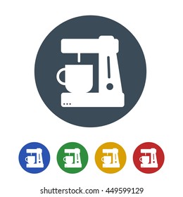 Coffee maker Icon Isolated on White Background.vector illustration icon