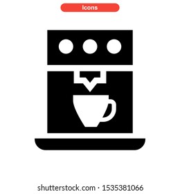 coffee maker icon isolated sign symbol vector illustration - high quality black style vector icons

