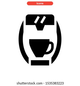 coffee maker icon isolated sign symbol vector illustration - high quality black style vector icons
