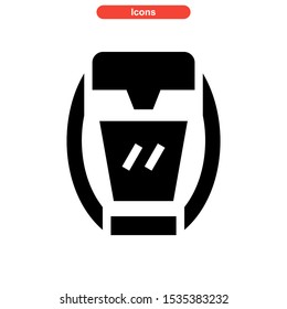 coffee maker icon isolated sign symbol vector illustration - high quality black style vector icons
