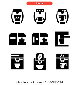 coffee maker icon isolated sign symbol vector illustration - Collection of high quality black style vector icons
