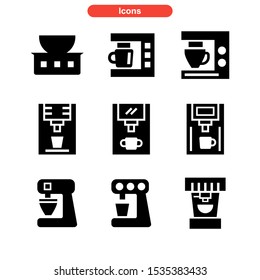coffee maker icon isolated sign symbol vector illustration - Collection of high quality black style vector icons
