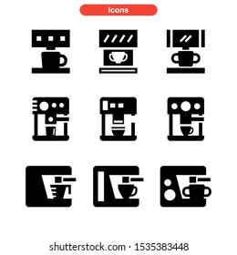 coffee maker icon isolated sign symbol vector illustration - Collection of high quality black style vector icons
