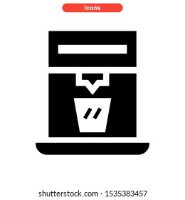 coffee maker icon isolated sign symbol vector illustration - high quality black style vector icons
