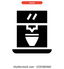 coffee maker icon isolated sign symbol vector illustration - high quality black style vector icons

