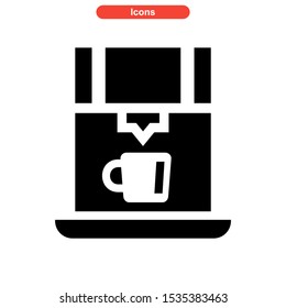 coffee maker icon isolated sign symbol vector illustration - high quality black style vector icons
