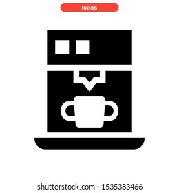 coffee maker icon isolated sign symbol vector illustration - high quality black style vector icons
