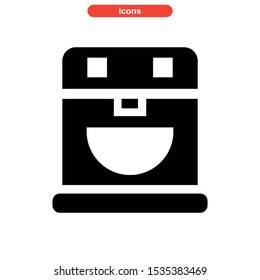 coffee maker icon isolated sign symbol vector illustration - high quality black style vector icons
