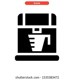 coffee maker icon isolated sign symbol vector illustration - high quality black style vector icons
