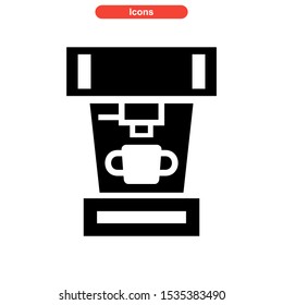 coffee maker icon isolated sign symbol vector illustration - high quality black style vector icons
