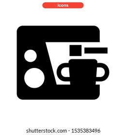 coffee maker icon isolated sign symbol vector illustration - high quality black style vector icons
