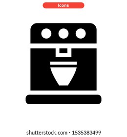 coffee maker icon isolated sign symbol vector illustration - high quality black style vector icons
